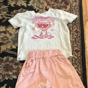 Wonder Nation White and Pink Set